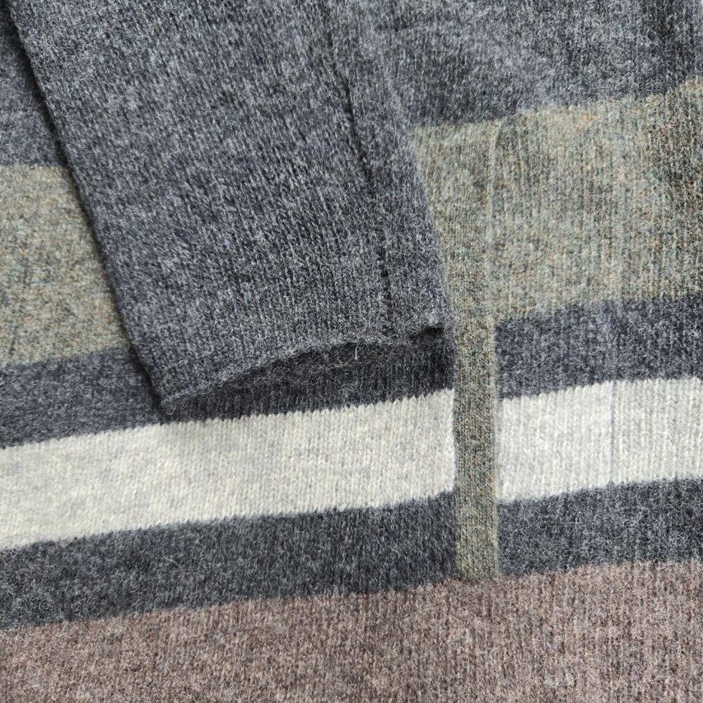Toad & Co Heartfelt Wool Hoodie XS Grey Brown Green - Picture 2 of 7
